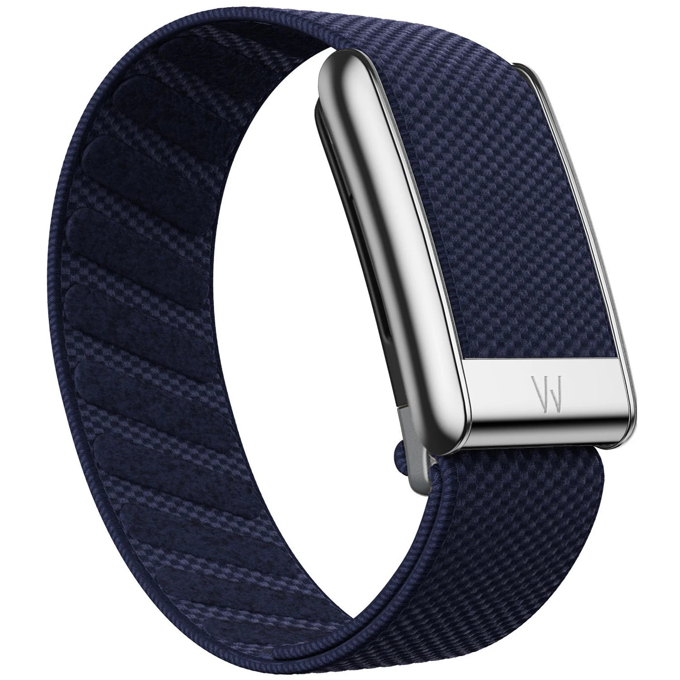 Suitable for Whoop 5.0 Wristband Strap, Nylon Woven Elastic Mg Sports Replacement Wristband with Bright Silver U-Shaped Metal Fr