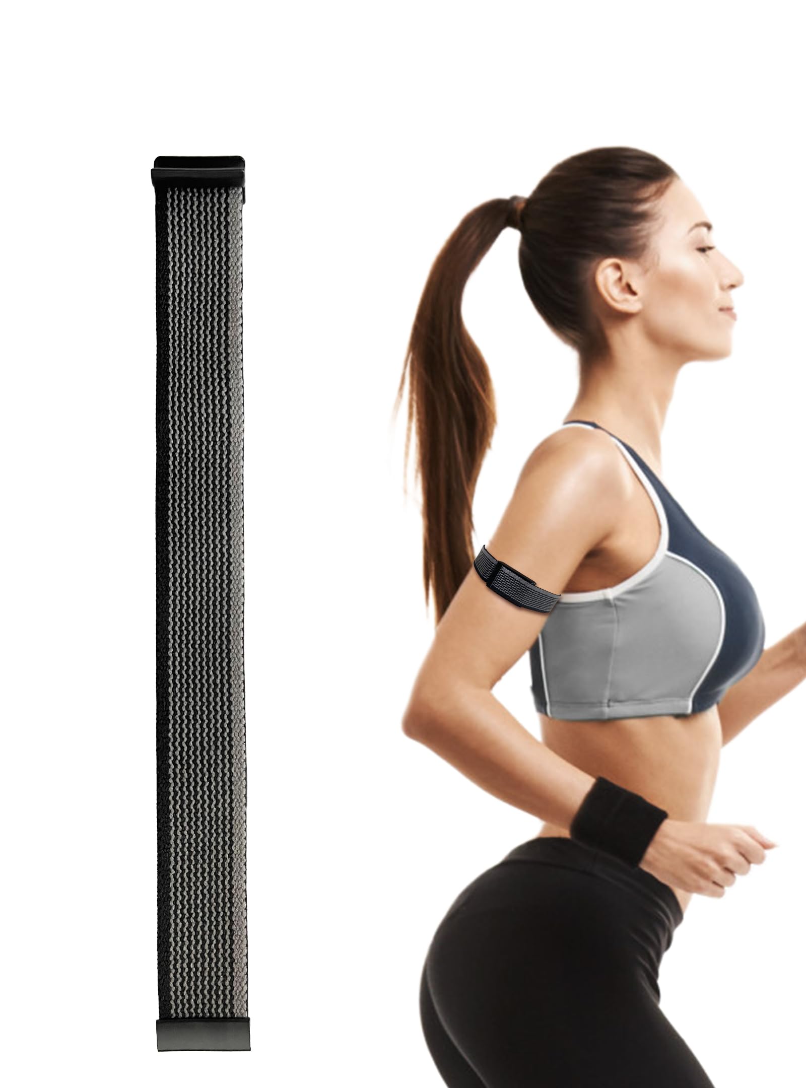 Zeeflufun Compatible with WHOOP 4.0 Bicep Bands - Fitness Arm/Ankle (Length 16.5inch)