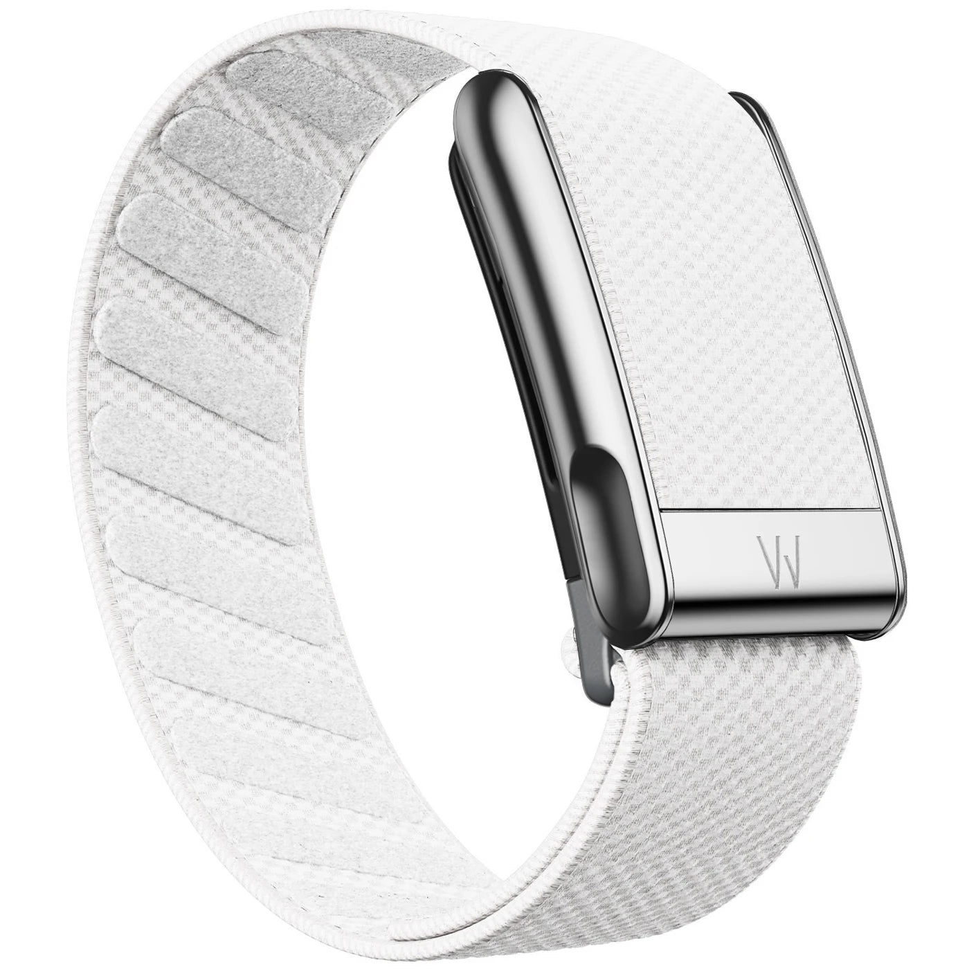Suitable for Whoop 5.0 Wristband Strap, Nylon Woven Elastic Mg Sports Replacement Wristband with Bright Silver U-Shaped Metal Fr